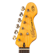 Load image into Gallery viewer, Vintage V65 ICON Vibrato Electric Guitar ~ Distressed Tobacco Sunburst