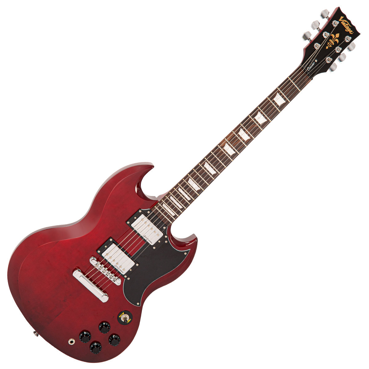Chasing Bird エレキギター ワインレッド Vintage V69 Coaster Series Electric Guitar Pack ~ Cherry Red