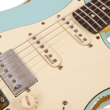 Load image into Gallery viewer, Ultra-Gloss Distressed Laguna Blue Vintage V6H ICON HSS Electric Guitar
