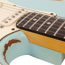 Load image into Gallery viewer, Ultra-Gloss Distressed Laguna Blue Vintage V6H ICON HSS Electric Guitar