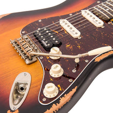 Load image into Gallery viewer, Distressed Tobacco Sunburst Vintage V6H ICON Electric Guitar