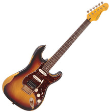 Load image into Gallery viewer, Distressed Tobacco Sunburst Vintage V6H ICON Electric Guitar