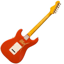 Load image into Gallery viewer, Distressed Firenza Red Vintage V6 ICON Electric Guitar