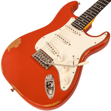 Load image into Gallery viewer, Distressed Firenza Red Vintage V6 ICON Electric Guitar