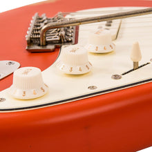 Load image into Gallery viewer, Distressed Firenza Red Vintage V6 ICON Electric Guitar