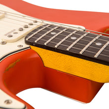 Load image into Gallery viewer, Distressed Firenza Red Vintage V6 ICON Electric Guitar