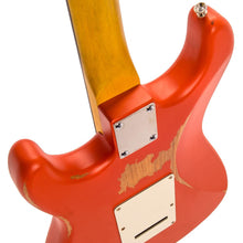 Load image into Gallery viewer, Distressed Firenza Red Vintage V6 ICON Electric Guitar