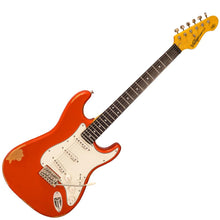 Load image into Gallery viewer, Distressed Firenza Red Vintage V6 ICON Electric Guitar