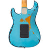 Distressed Gun Hill Blue Over Sunburst Vintage V6 ICON Electric Guitar