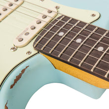 Load image into Gallery viewer, Vintage V6 ICON Electric Guitar ~ Distressed Laguna Blue