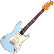 Load image into Gallery viewer, Distressed Laguna Blue Vintage V6 ICON Electric Guitar