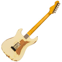 Load image into Gallery viewer, Vintage V6 Thomas Blug Signature Electric Guitar ~ Distressed Vintage White