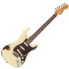 Distressed White Over Sunburst Vintage V6 ICON Electric Guitar