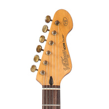 Load image into Gallery viewer, Distressed White Over Sunburst Vintage V6 ICON Electric Guitar