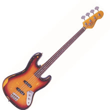 Load image into Gallery viewer, Sunset Sunburst Vintage V74 ICON Fretless Bass Guitar