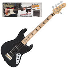 Load image into Gallery viewer, Vintage V495 Coaster Series 5-String Bass Guitar Pack ~ Boulevard Black
