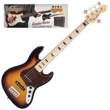 Load image into Gallery viewer, Vintage V495 Coaster Series 5-String Bass Guitar Pack ~ 3 Tone Sunburst