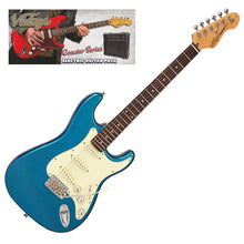 Load image into Gallery viewer, Candy Apple Blue Vintage V60 Coaster Series Electric Guitar Pack