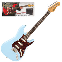 Load image into Gallery viewer, Laguna Blue Vintage V60 Coaster Series Electric Guitar Pack