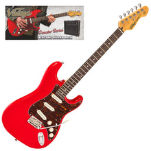 Load image into Gallery viewer, Gloss Red Vintage V60 Coaster Series Electric Guitar Pack