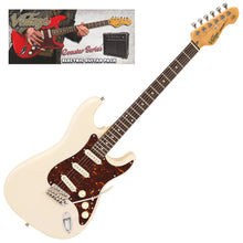 Load image into Gallery viewer, Vintage White Vintage V60 Coaster Series Electric Guitar Pack