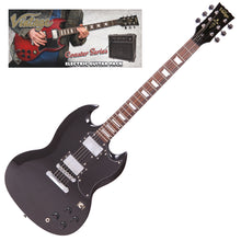 Load image into Gallery viewer, Boulevard Black Vintage V69 Coaster Series Electric Guitar Pack