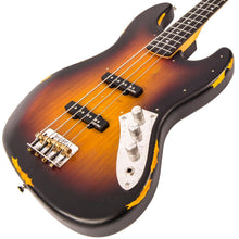 Load image into Gallery viewer, Distressed Sunset Sunburst Vintage VJ74 ICON Bass Guitar