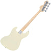 Vintage White Vintage VJ74 ReIssued Maple Fingerboard Bass Guitar