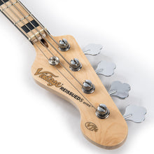 Load image into Gallery viewer, Natural Ash Vintage VJ74 ReIssued Maple Fingerboard Bass Guitar