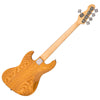 Natural Ash Vintage VJ75 ReIssued Maple Fingerboard 5-String Bass Guitar