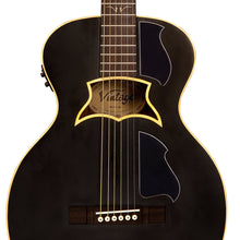 Load image into Gallery viewer, Vintage 'Raven' Paul Brett Electro-Acoustic Guitar ~ Satin Black