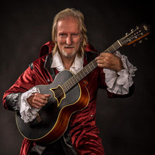 Load image into Gallery viewer, Vintage 'Raven' Paul Brett Electro-Acoustic Guitar ~ Satin Black