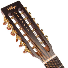 Load image into Gallery viewer, Vintage &#39;Viator&#39; Paul Brett 12 String Electro-Acoustic Travel Guitar