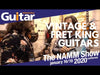 Vintage V6 ICON Electric Guitar ~ Distressed Firenza Red