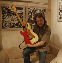 Load image into Gallery viewer, Vintage V6 Thomas Blug Signature Electric Guitar ~ 'Summer of love'