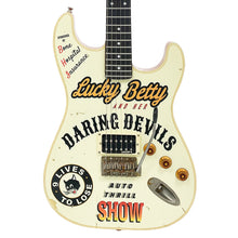 Load image into Gallery viewer, Distressed White Vintage ProShop Unique Joe Doe by Vintage ~ Lucky Betty™