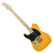 Load image into Gallery viewer, Left Hand Aged Butterscotch Vintage V52 ProShop Unique Electric Guitar