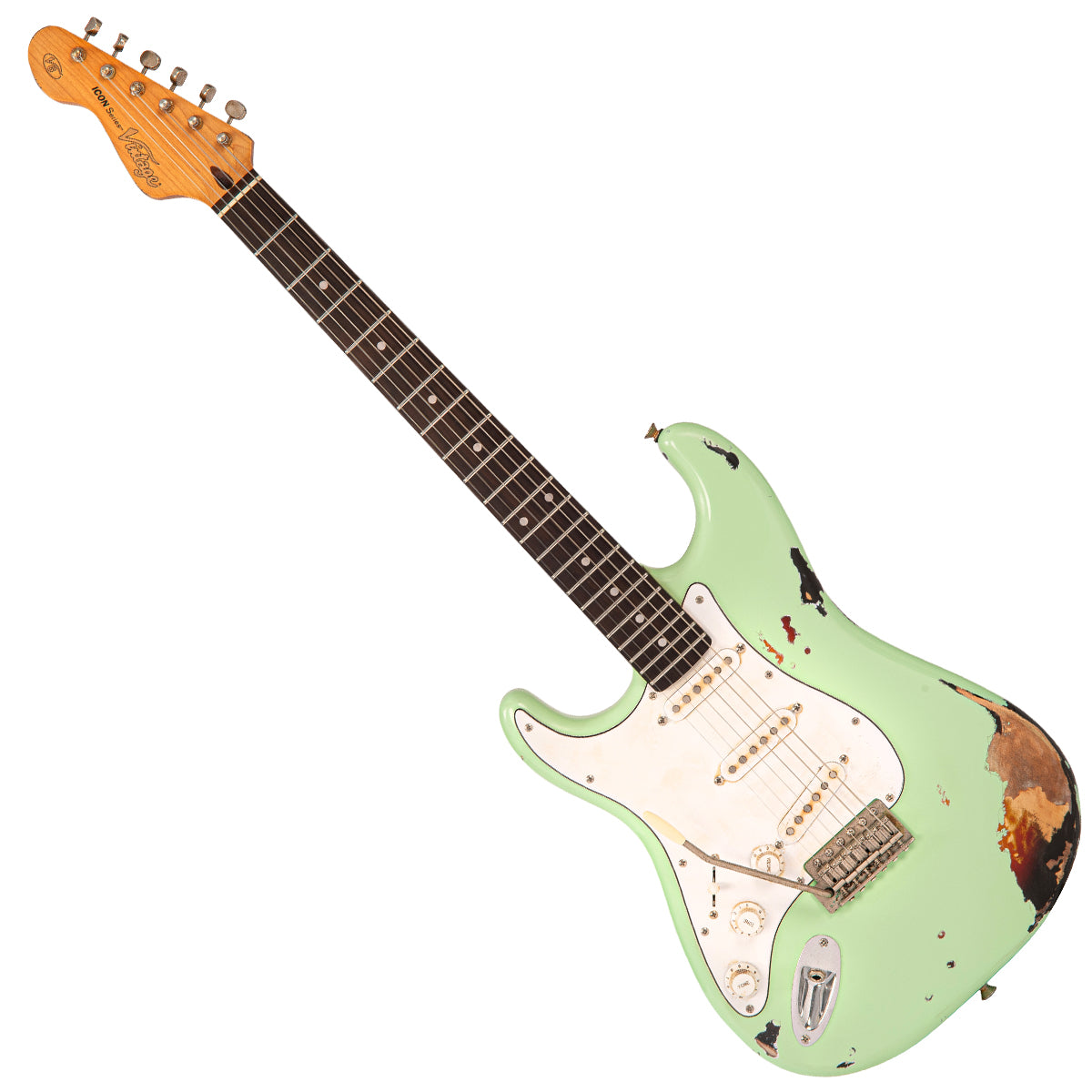 Vintage V6 ProShop Unique ~ Surf Green over Sunburst ~ Left Handed