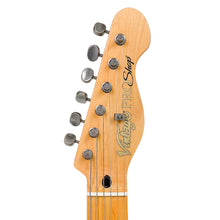 Load image into Gallery viewer, Distressed Tobacco Sunburst Reversed Body Vintage LV72 ProShop Unique Electric Guitar