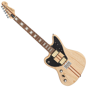 Vintage Left-Hand REVO Series 'Integra' Electric Guitar ~ Natural Satin