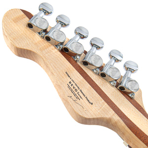 Vintage Left-Hand REVO Series 'Integra' Electric Guitar ~ Natural Satin
