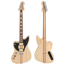 Load image into Gallery viewer, Vintage Left-Hand REVO Series &#39;Integra&#39; Electric Guitar ~ Natural Satin