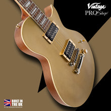 Load image into Gallery viewer, Vintage V100 ProShop Custom-Build Electric Guitar ~ Weight Released Gold Top