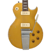 Load image into Gallery viewer, Distressed Gold Top Vintage V100 ProShop Unique Electric Guitar