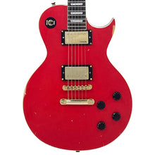 Load image into Gallery viewer, Light Distressed Red Vintage V100 ProShop Unique Electric Guitar