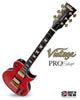 Light Distressed Red Vintage V100 ProShop Unique Electric Guitar