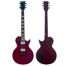 Load image into Gallery viewer, Vintage V100 ProShop Unique Electric Guitar ~ Light Distressed Burgundy