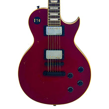 Load image into Gallery viewer, Vintage V100 ProShop Unique Electric Guitar ~ Light Distressed Burgundy