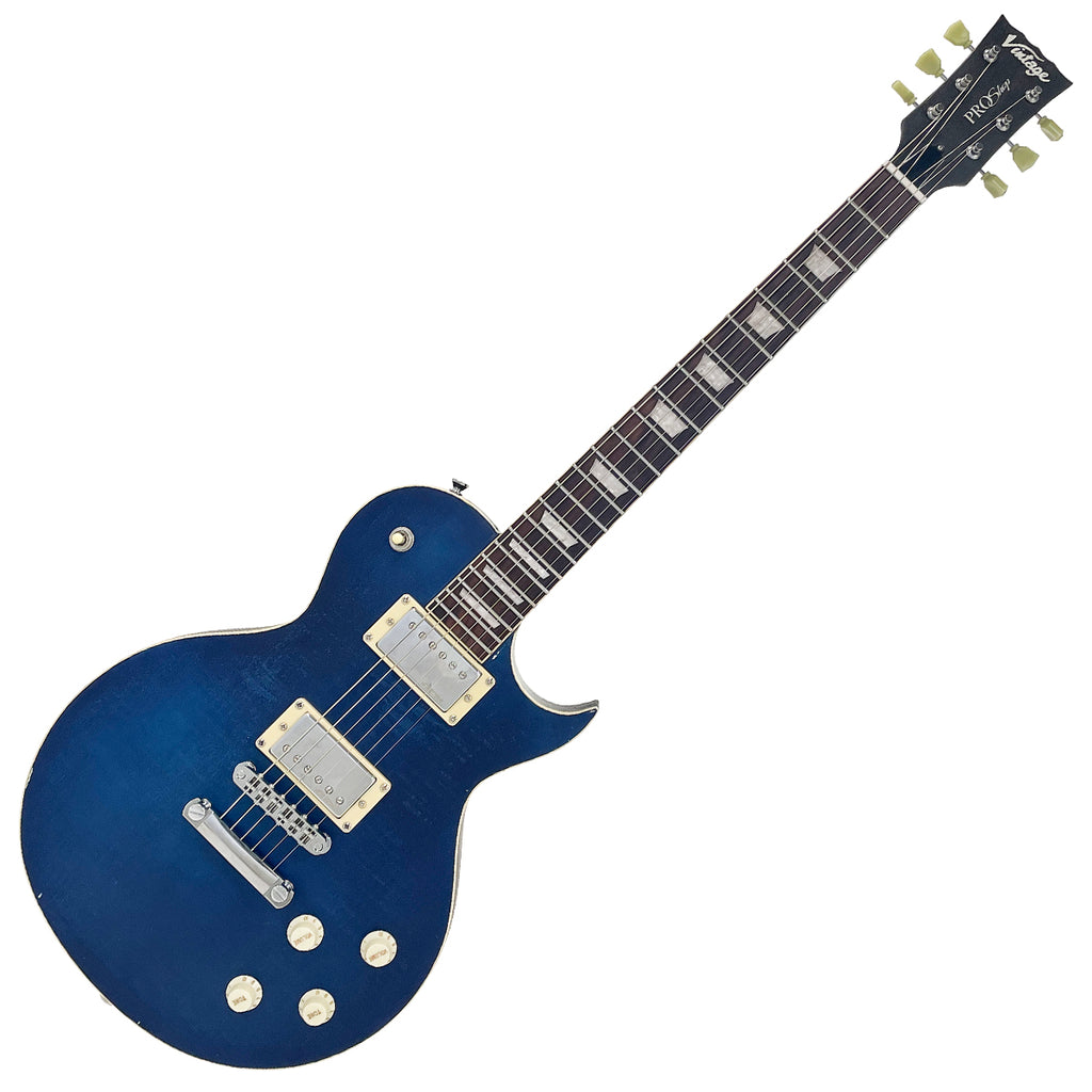 Matte Denim Blue Light Distressed Vintage V100 ProShop Unique Electric Guitar