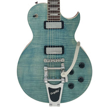 Load image into Gallery viewer, Bigsby Trans Blue Vintage V100 ProShop Unique Electric Guitar